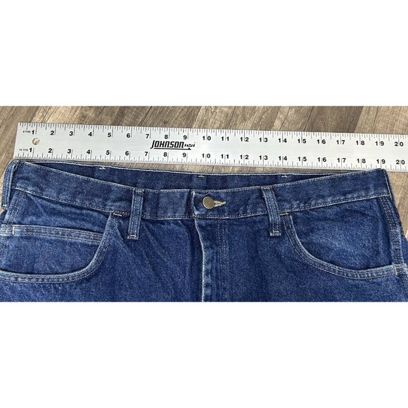 Bulwark FR Jeans Mens 38x31 Blue Fire Resistant Carpenter Straight Work Denim - Picture 6 of 6